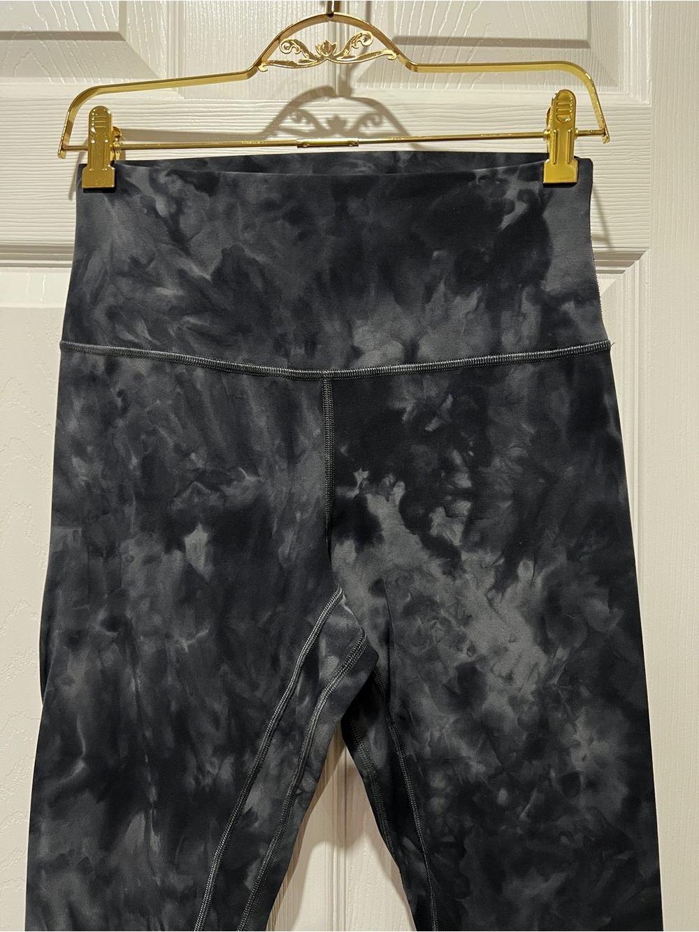 Lululemon Align Pant Diamond Dye Full Length Leggings Size 8 Pitch Graphite Gray - Picture 8 of 13